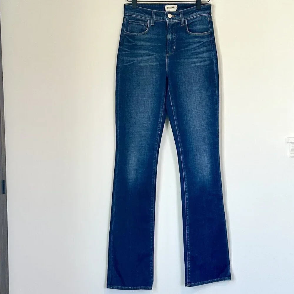 NEW L'AGENCE Oriana High Rise Straight Jean in Nova - Size 25